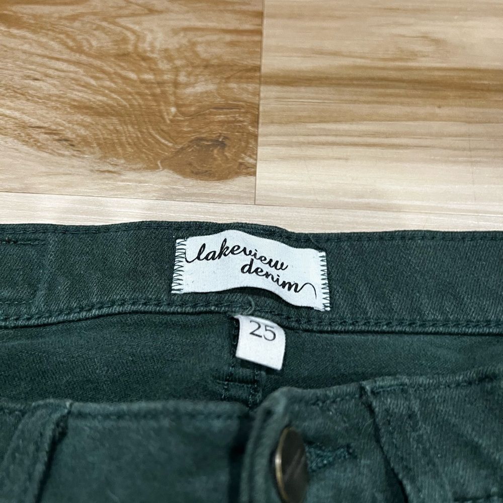 Lakeview Denim Green Skinny Jeans Women’s 25 - Picture 4 of 5